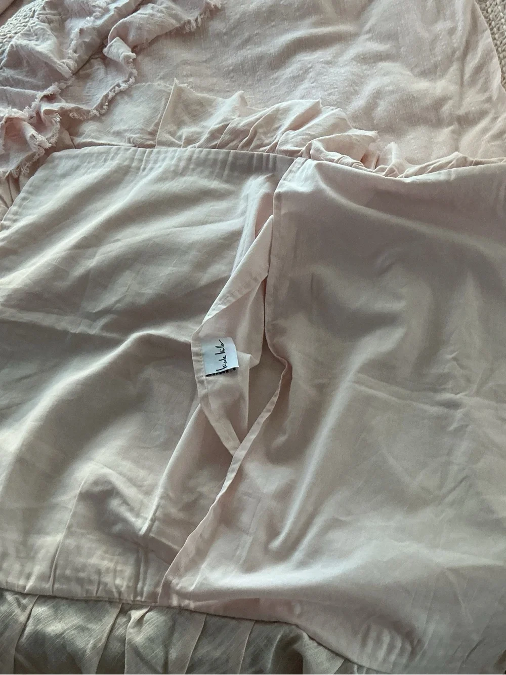 NWOT Nicole Miller Ballerina Pink Duvet/Sham